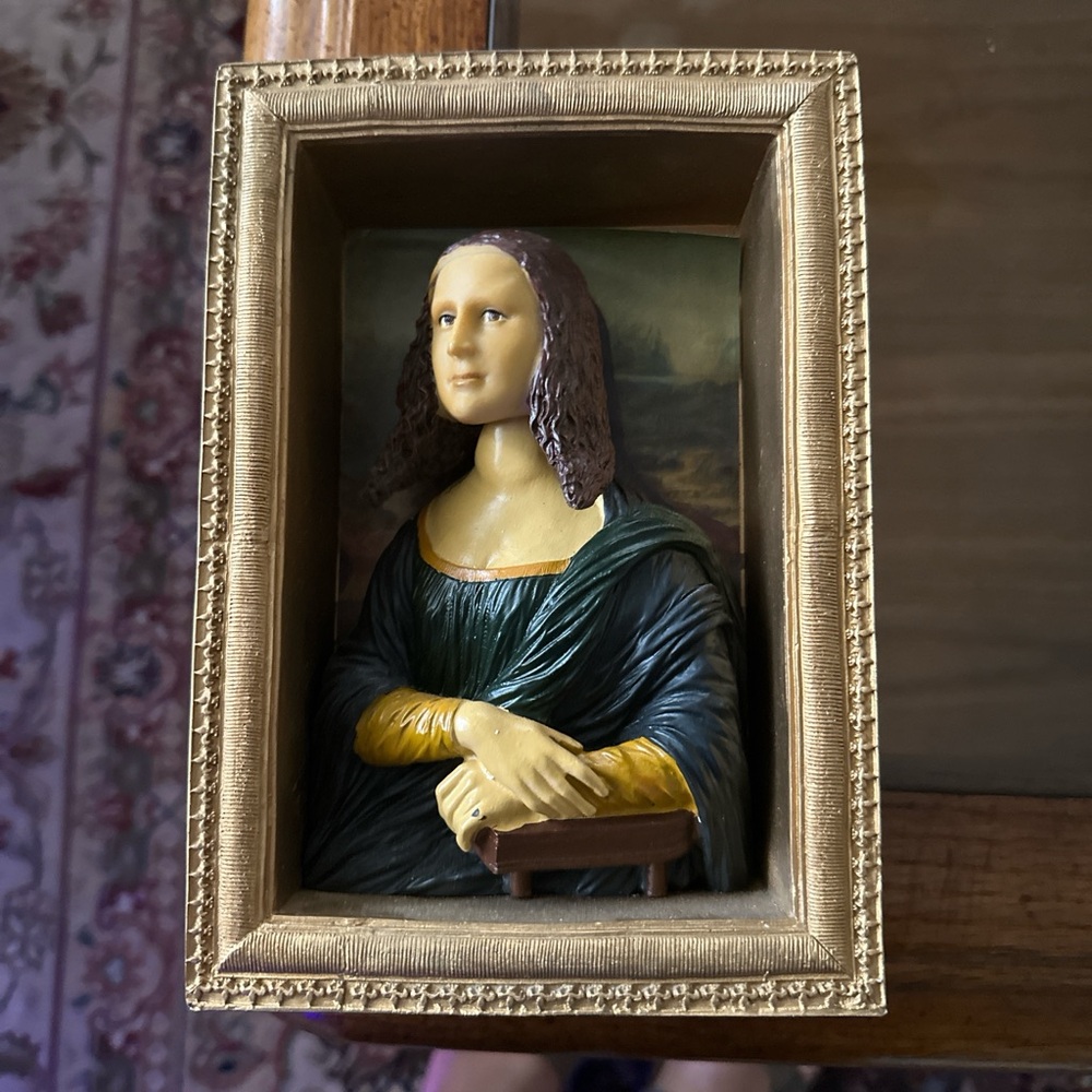 3D Mona Lisa Framed Art